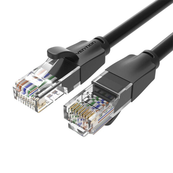 Kabel sieciowy UTP CAT6 Vention IBEBH RJ45 Ethernet 1000Mbps 2m czarny - Image 2