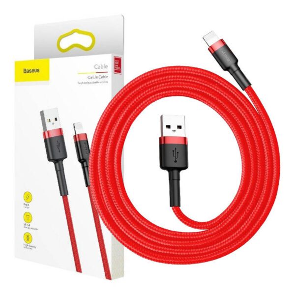 Baseus Cafule USB Lightning cable 2.4A 1m (black + red) - Image 11
