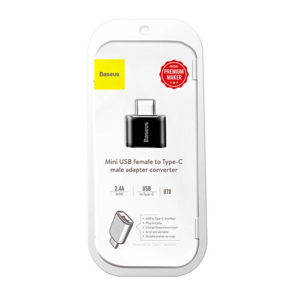 Baseus Micro USB to USB Type-C adapter - black - Image 7