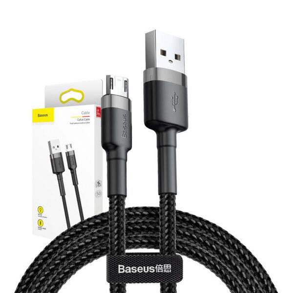 Baseus Cafule Micro USB cable 2.4A 0,5m (gray + black) - Image 7