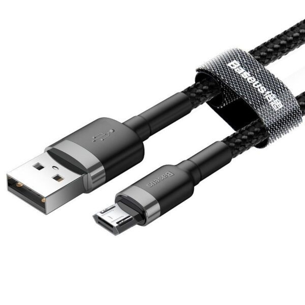 Baseus Cafule Micro USB cable 2.4A 0,5m (gray + black) - Image 2