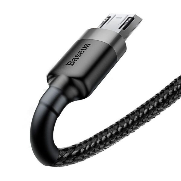 Baseus Cafule Micro USB cable 2.4A 1m (Gray + Black) - Image 5