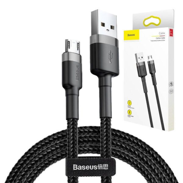 Baseus Cafule Micro USB cable 1.5A 2m (Gray + Black) - Image 7
