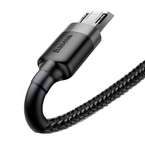 Baseus Cafule Micro USB cable 1.5A 2m (Gray + Black) - Image 4