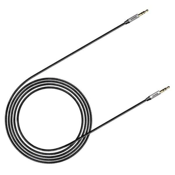 Baseus Yiven Audio Cable mini jack 3,5mm AUX, 1m (Black+Silver) - Image 7