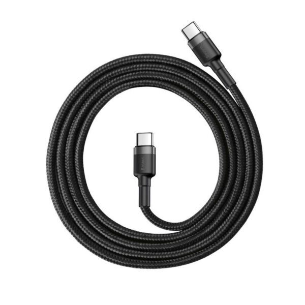 Baseus Cafule Cable USB-C PD 2.0 QC 3.0 60W 1m (Black+Gray) - Image 2