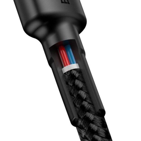 Baseus Cafule Cable USB-C PD 2.0 QC 3.0 60W 1m (Black+Gray) - Image 5