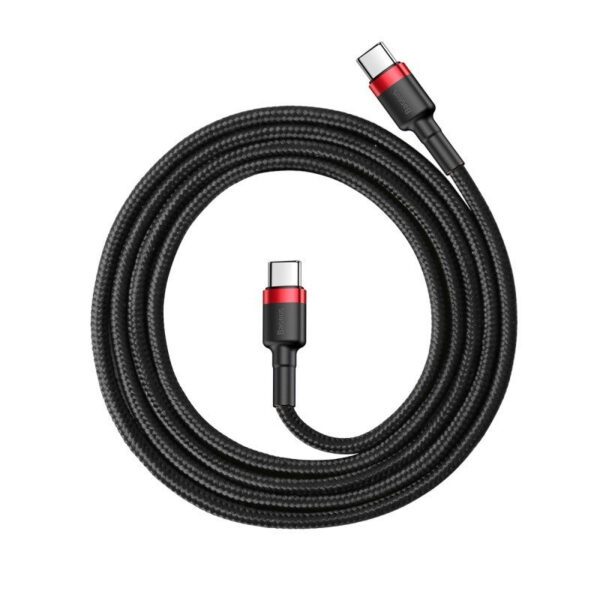 Baseus Cafule Cable USB-C PD 2.0 QC 3.0 60W 2m (Black+Red) - Image 2