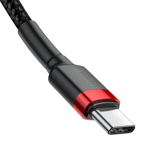 Baseus Cafule Cable USB-C PD 2.0 QC 3.0 60W 2m (Black+Red) - Image 3