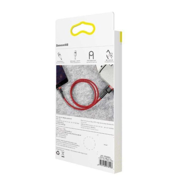 Baseus Cafule USB Lightning Cable 2,4A 0,5m (Red) - Image 6
