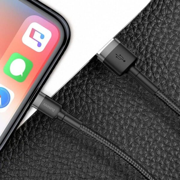 Baseus Cafule USB Lightning Cable 1,5A 2m (Gray+Black) - Image 7