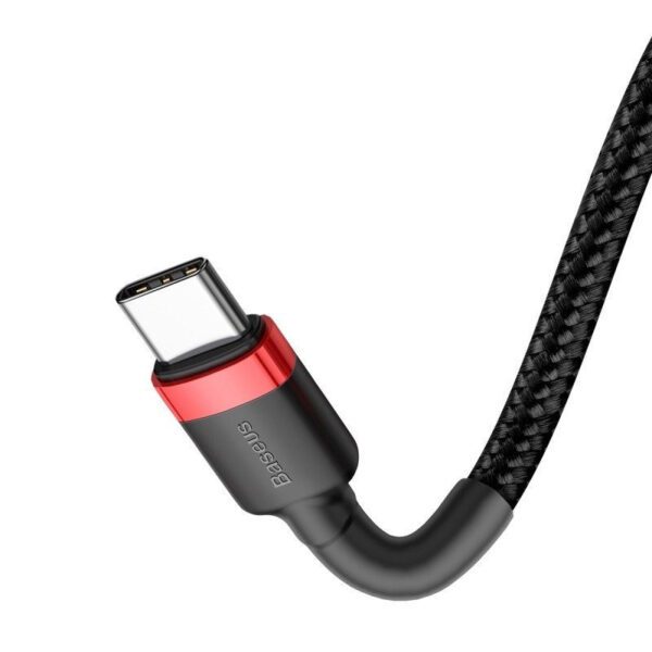 USB-C PD Baseus Cable Cafule PD 2.0 QC 3.0 60W 1m (black and red) - Image 5