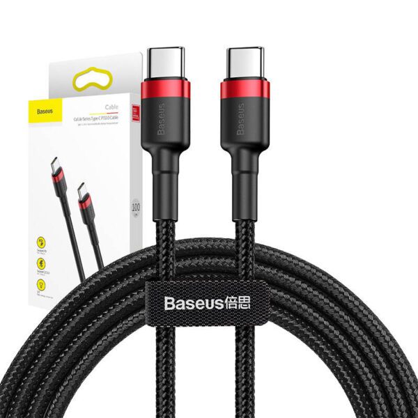 USB-C PD Baseus Cable Cafule PD 2.0 QC 3.0 60W 1m (black and red) - Image 9