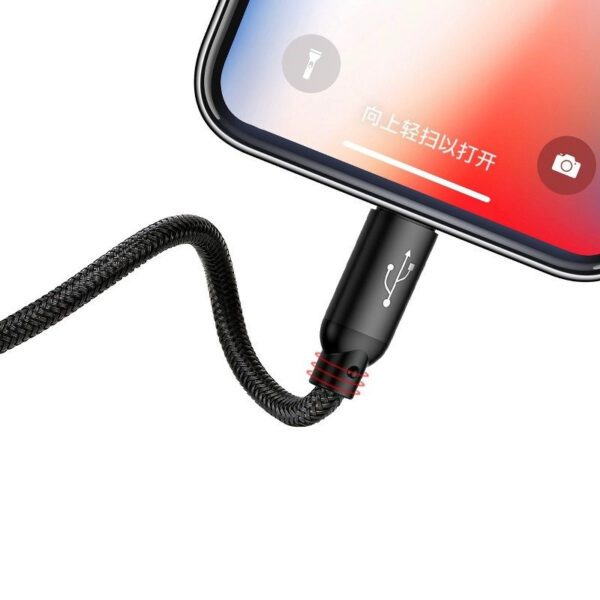 Baseus Rapid USB Cable 3in1 Type C / Lightning / Micro 3A 1,2M - Black - Image 7