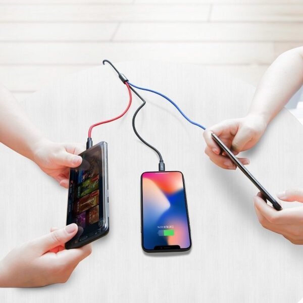 Baseus Rapid USB Cable 3in1 Type C / Lightning / Micro 3A 1,2M - Black - Image 11