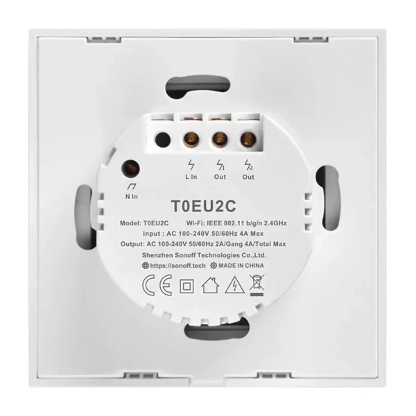 Smart Switch WiFi Sonoff T0 EU TX (2-channel) - Image 4