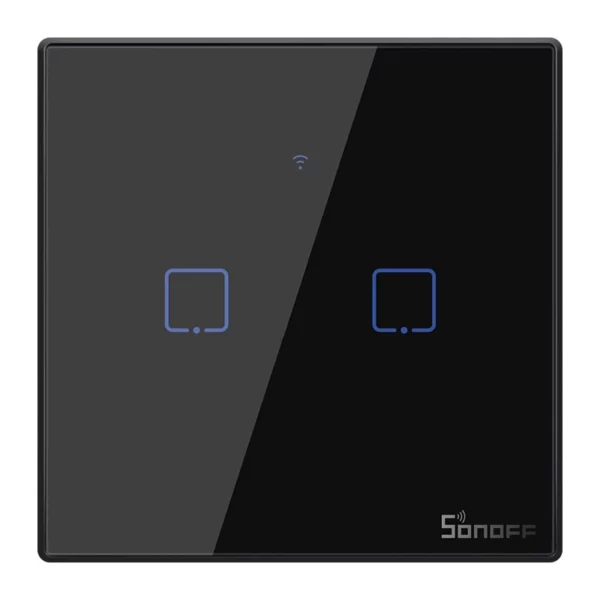 Touch light switch WiFi + RF 433 Sonoff T3 EU TX (2-channel)