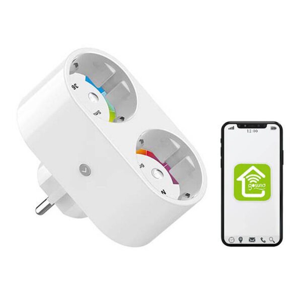Dual smart plug WiFi Gosund SP211 3500W, Tuya - Image 8