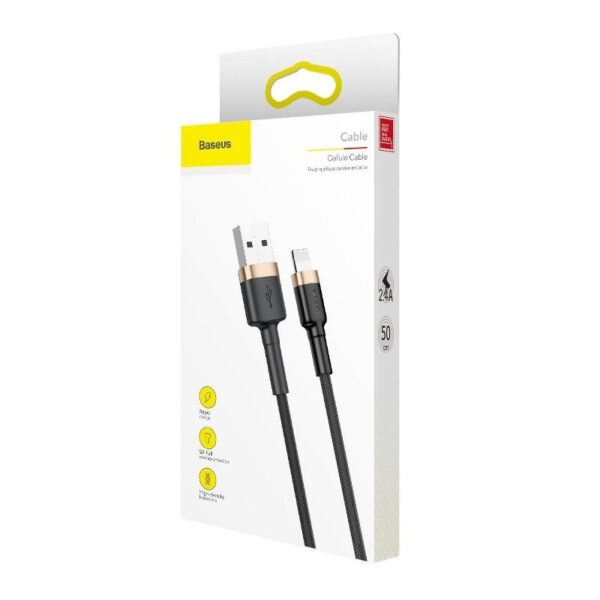 Baseus Cafule Cable USB Lightning 2A 3m (Gold+Black) - Image 11