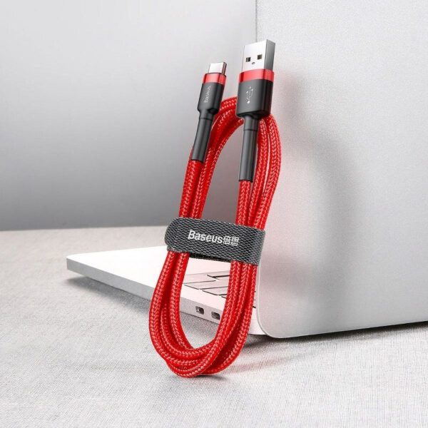 Baseus Cafule USB-C Cable 2A 3m (Red) - Image 7