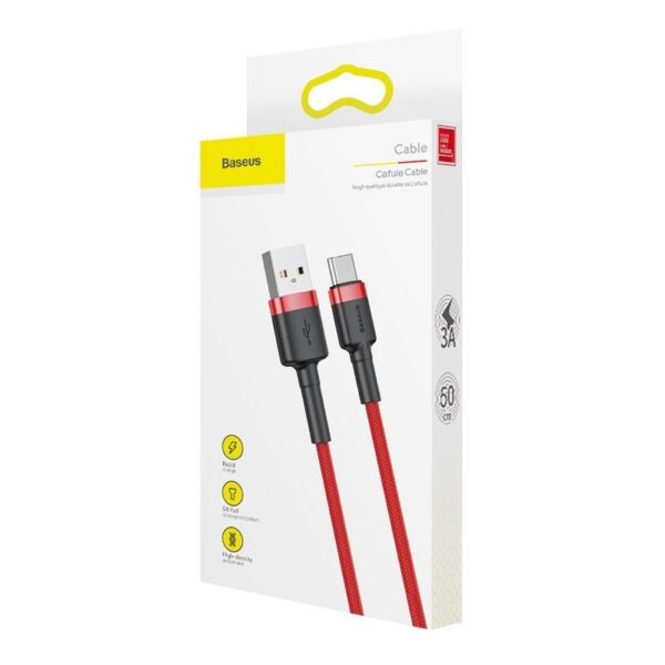 Baseus Cafule USB-C Cable 2A 3m (Red) - Image 9