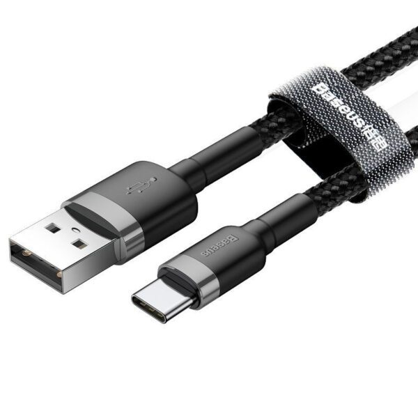 Baseus Cafule USB-C cable 2A 3m (Black+Gray) - Image 3