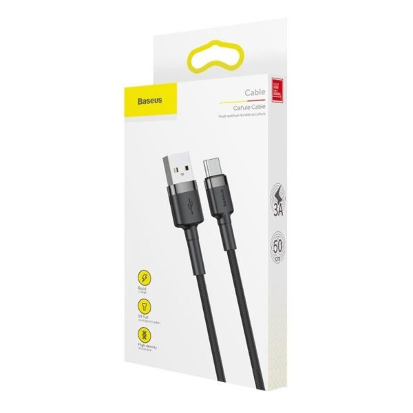 Baseus Cafule USB-C cable 2A 3m (Black+Gray) - Image 9