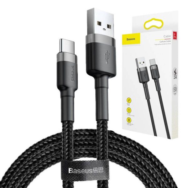 Baseus Cafule USB-C cable 2A 3m (Black+Gray)