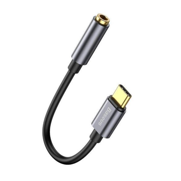 Baseus L54 Audio Adapter USB-C + mini jack 3,5mm (Black+Gray) - Image 3