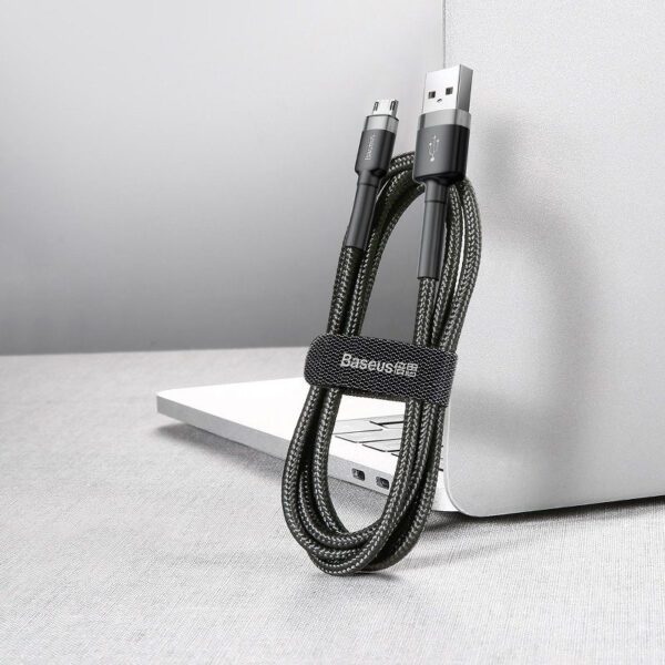 Baseus Cafule Cable USB For Micro 2A 3m Gray+Black - Image 8