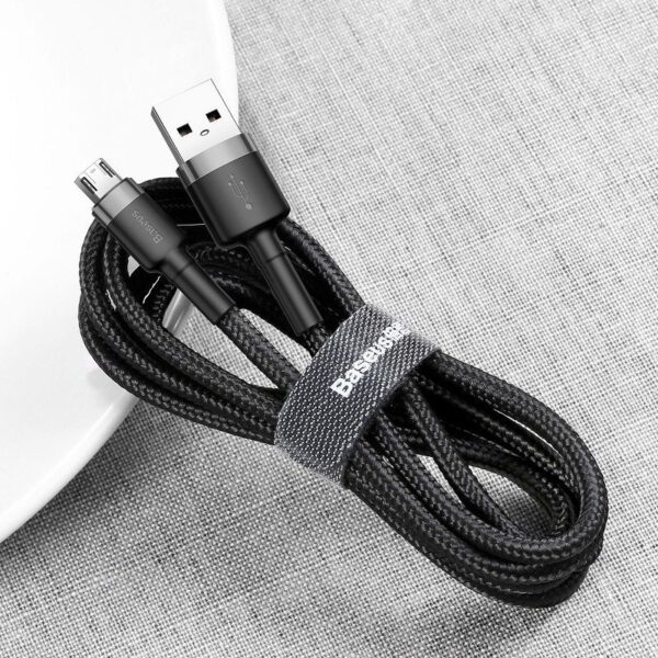 Baseus Cafule Cable USB For Micro 2A 3m Gray+Black - Image 9