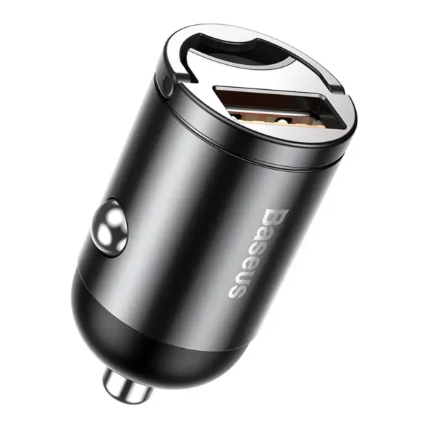 Baseus Tiny Star Mini Quick Charge Car Charger USB Port 30W Grey - Image 3