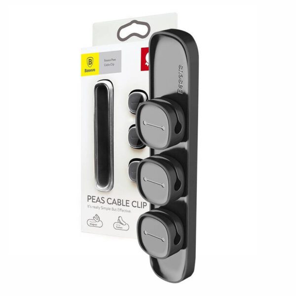 Baseus Peas Magnetic Cable Clip Black - Image 9