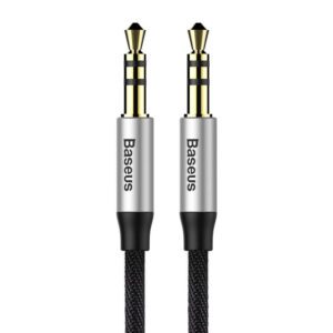 Baseus Yiven Audio Cable Cable 3.5 male Audio M30 1.5M Silver+ Black