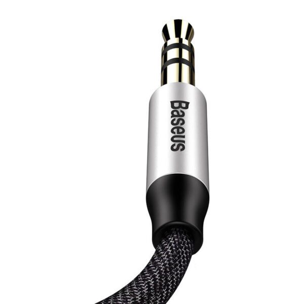 Baseus Yiven Audio Cable Cable 3.5 male Audio M30 1.5M Silver+ Black - Image 6