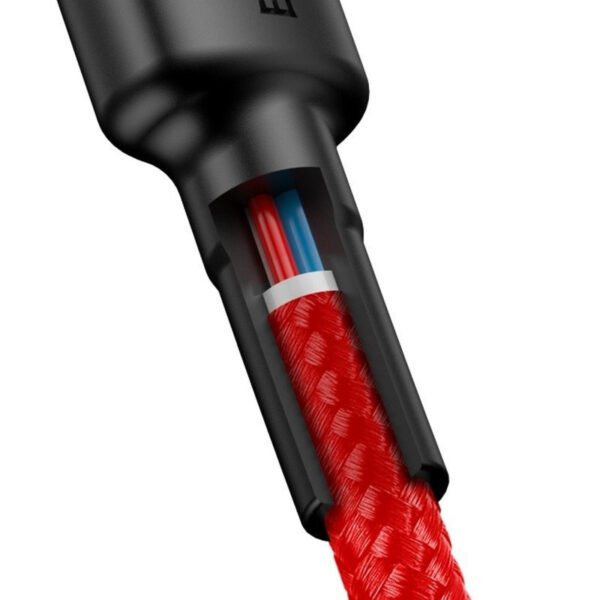 Baseus Cafule PD2.0 60W flash charging USB For Type-C cable (20V 3A) 2m Red - Image 8