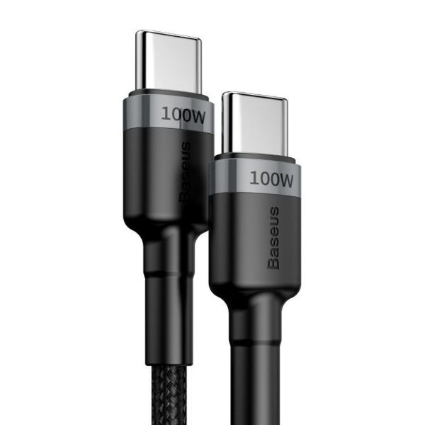 Baseus Cafule PD2.0 100W flash charging USB For Type-C cable (20V 5A)2m Gray+Black - Image 2