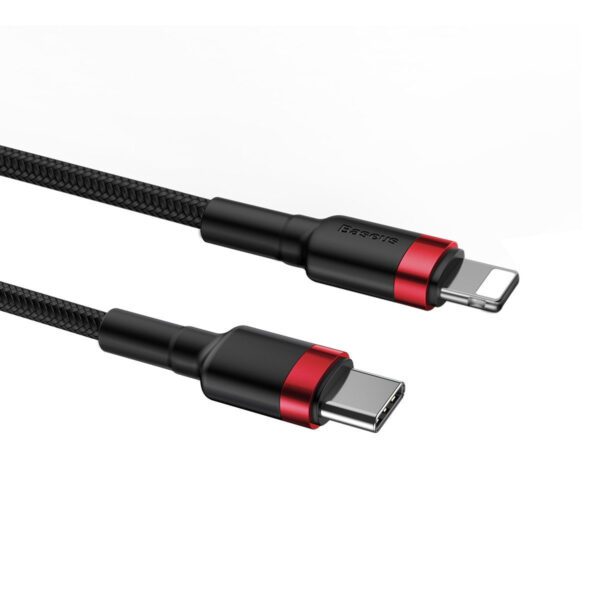 Baseus Cafule Cable Type-C to iP PD 18W 1m Red+Black - Image 5
