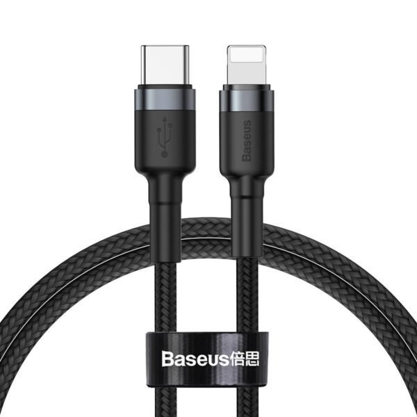 Baseus Cafule Cable Type-C to iP PD 18W 1m Gray+Black - Image 2
