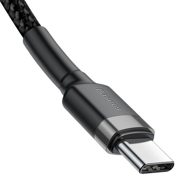 Baseus Cafule PD2.0 60W flash charging USB For Type-C cable (20V 3A) 2m Gray+Black - Image 4