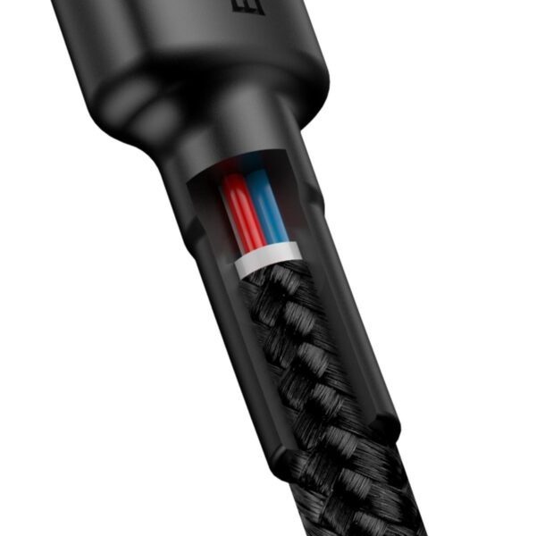 Baseus Cafule PD2.0 60W flash charging USB For Type-C cable (20V 3A) 2m Gray+Black - Image 8