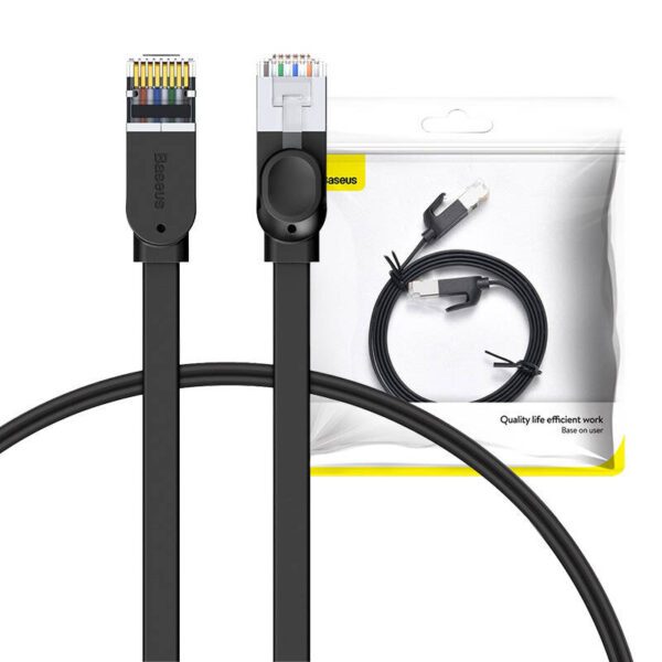 Baseus Cat 6 UTP Ethernet RJ45 Cable Flat 1m black - Image 9