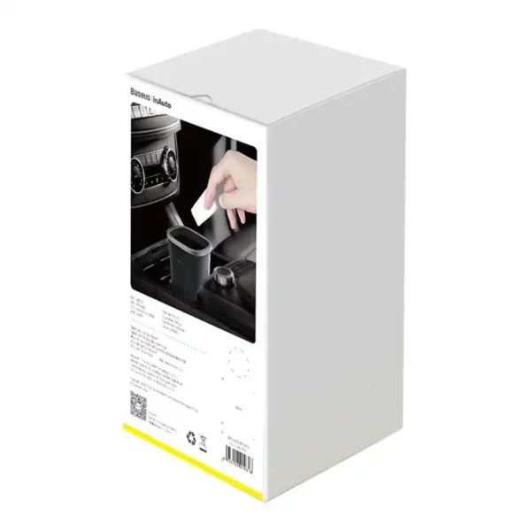 Baseus Dust-free Vehicle-mounted Trash Can（Trash Bag 3 roll/90）Black - Image 8