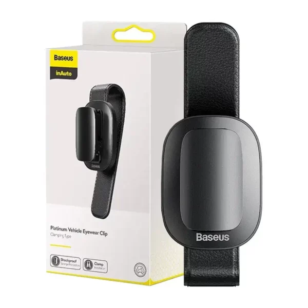 Baseus Platinum Vehicle eyewear clip (clamping type) Black - Image 8