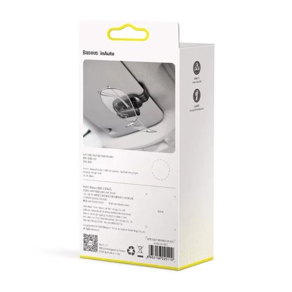Baseus Platinum Vehicle eyewear clip (clamping type) Black - Image 7