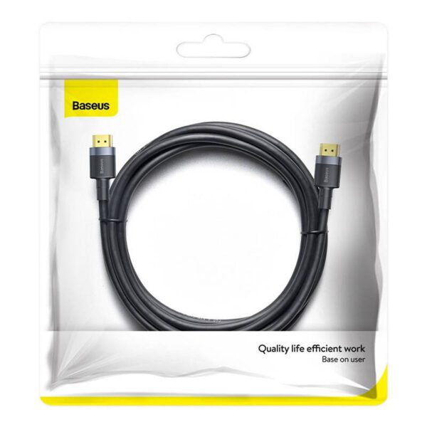 Baseus Cafule 4KHDMI Male To 4KHDMI Male Adapter Cable 2m Black - Image 7