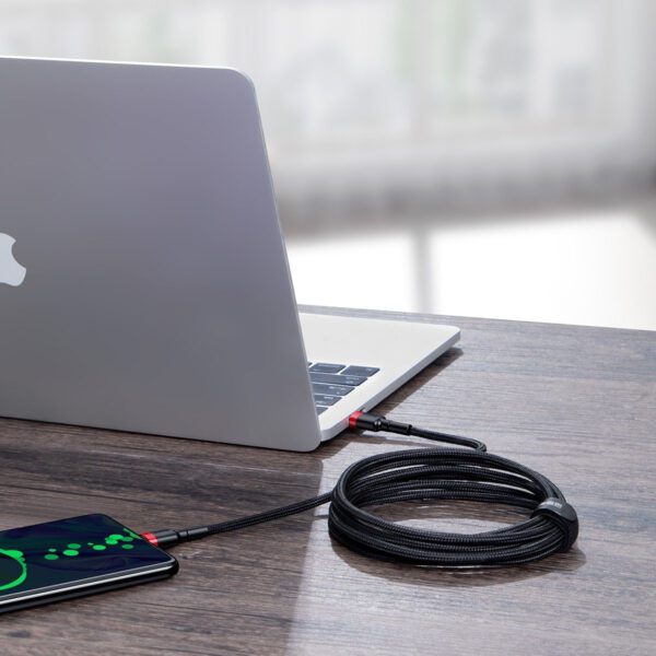 Baseus Cafule PD2.0 100W flash charging USB For Type-C cable (20V 5A)2m Red+Black - Image 6