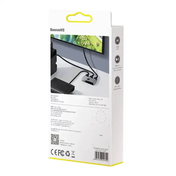 Baseus Matrix Two-way divider / splitter HDMI, 2x1 / 1x2, 4K - Image 8