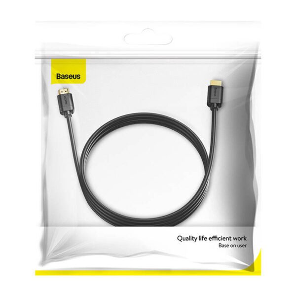 Baseus 2x HDMI 2.0 4K 60Hz Cable, 3D, HDR, 18Gbps, 3m (black) - Image 7