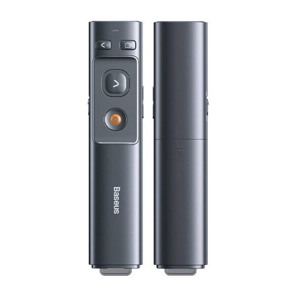 Baseus Orange Dot Multifunctionale remote control for presentation, with a laser pointer - gray - Image 3